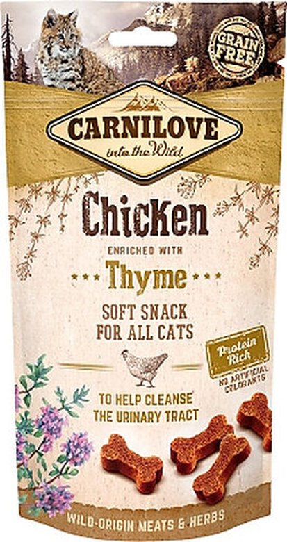 Carnilove - Friandises Semi-humide Poulet et Thym pour Chat - 50g image number null