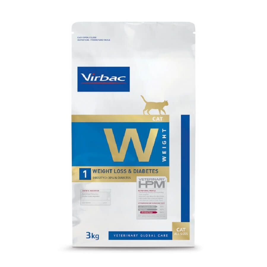 Virbac - Croquettes Veterinary HPM Weight Loss & Diabetes pour Chats - 3Kg Image num&eacute;ro 1