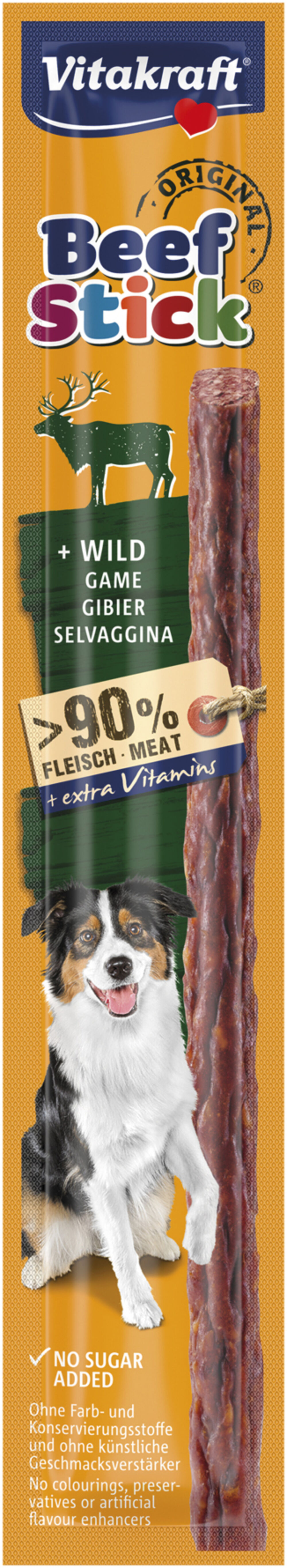 Vitakraft - Friandises Beef Stick au Gibier P/1 pour Chiens - 12g Image num&eacute;ro 1