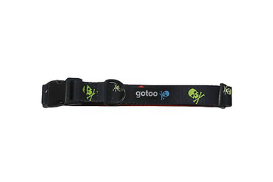 Gotoo - Collier à Motif de Crânes Gris pour Chien