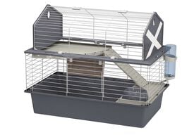 Ferplast - Cage Barn 80 en Plastique et Métal pour Lapins - 78x48x65cm
