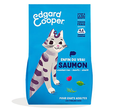 Edgard & Cooper - Croquettes au Saumon pour Chat Adulte - 4Kg