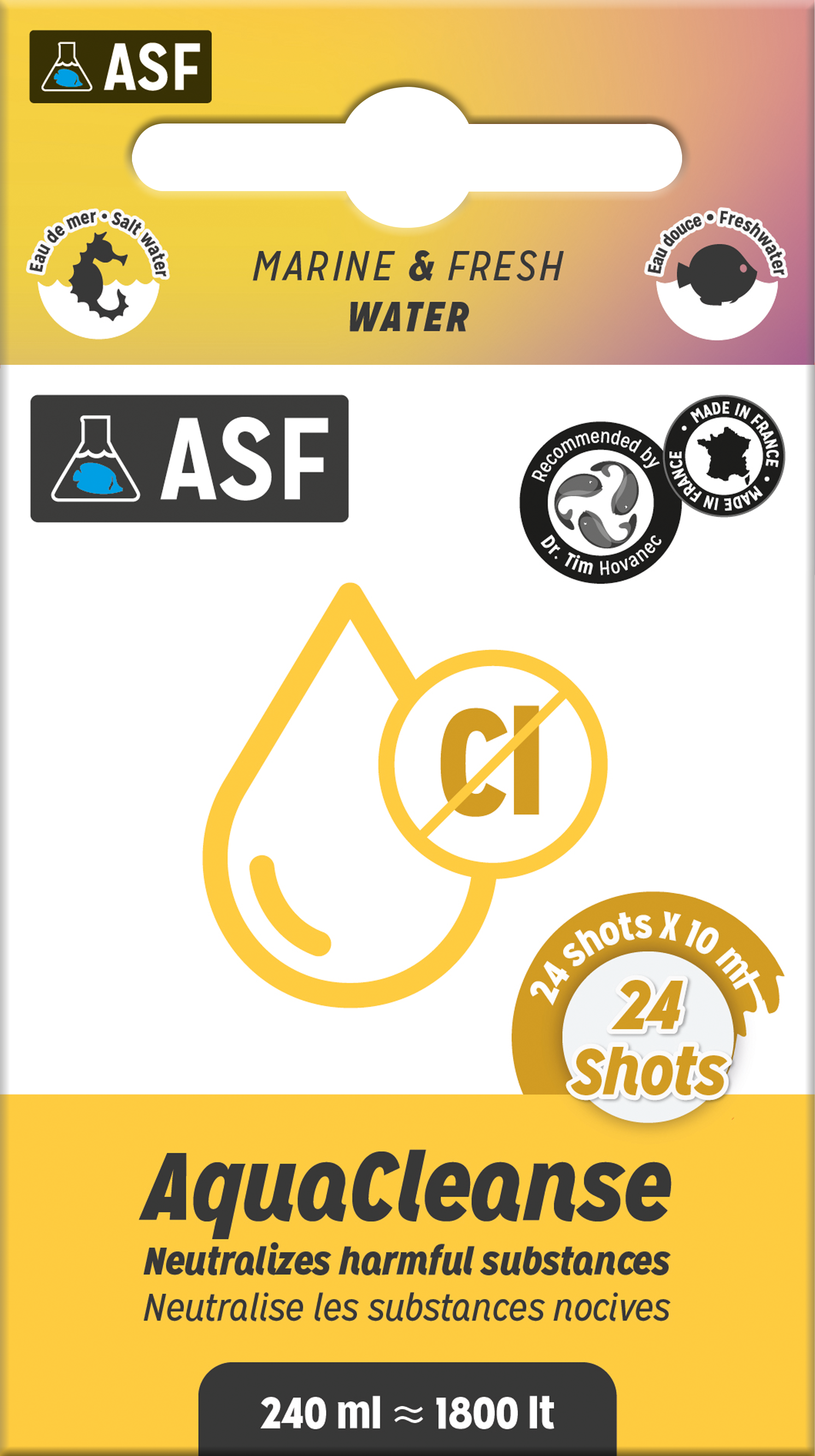ASF - Aquacleanse Shots pour Eau Douce et Eau de Mer - 24x10ml Image num&eacute;ro 1