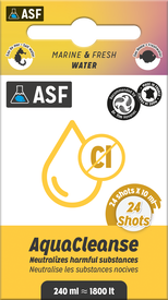 ASF - Aquacleanse Shots pour Eau Douce et Eau de Mer - 24x10ml