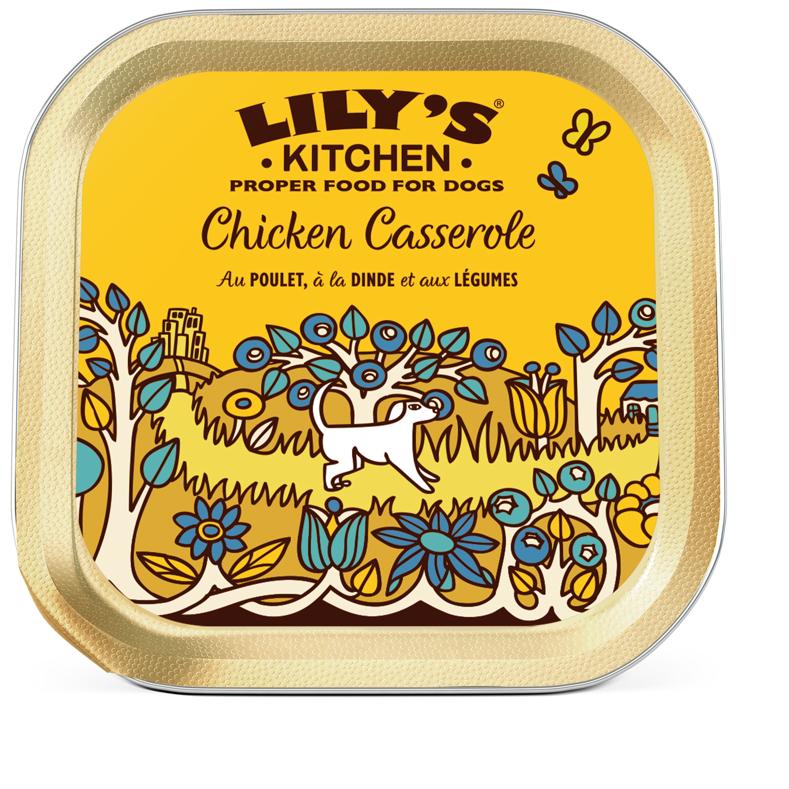Lily's Kitchen - Terrine Chicken Casserole au Poulet Dinde et L&eacute;gumes pour Chiens- 150g Image num&eacute;ro 1