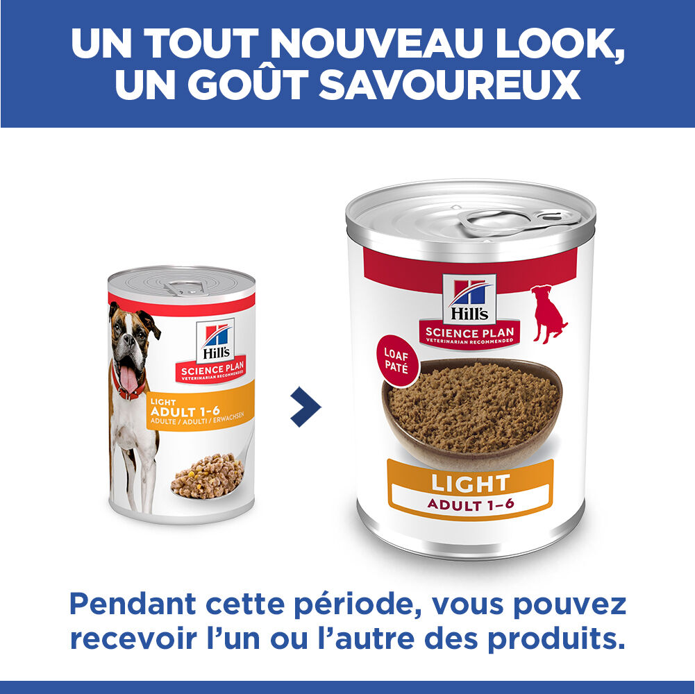 Hill's Science Plan - Adult Light Boite Pour Chien Poulet  - 370g Image num&eacute;ro 4