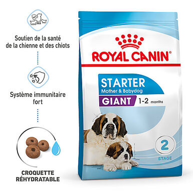 Royal Canin - Croquettes Giant Starter Mother & Babydog pour chiots - 15kg