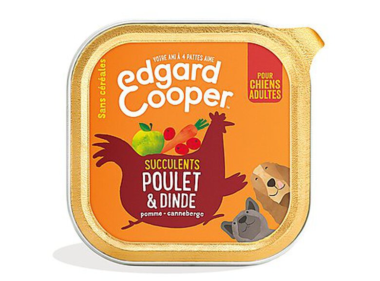 Edgard & Cooper - Barquette au Poulet et à la Dinde pour Chien - 300g image number null
