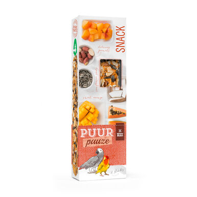 Witte Molen - Sticks Puur Pauze Inséparable & Perroquet Papaye et Coco - x2