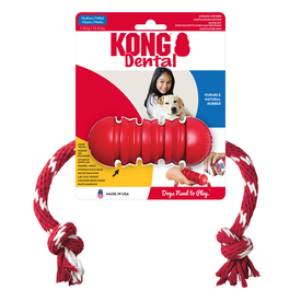 KONG - Jouet Dental w/Rope pour Chiens - M