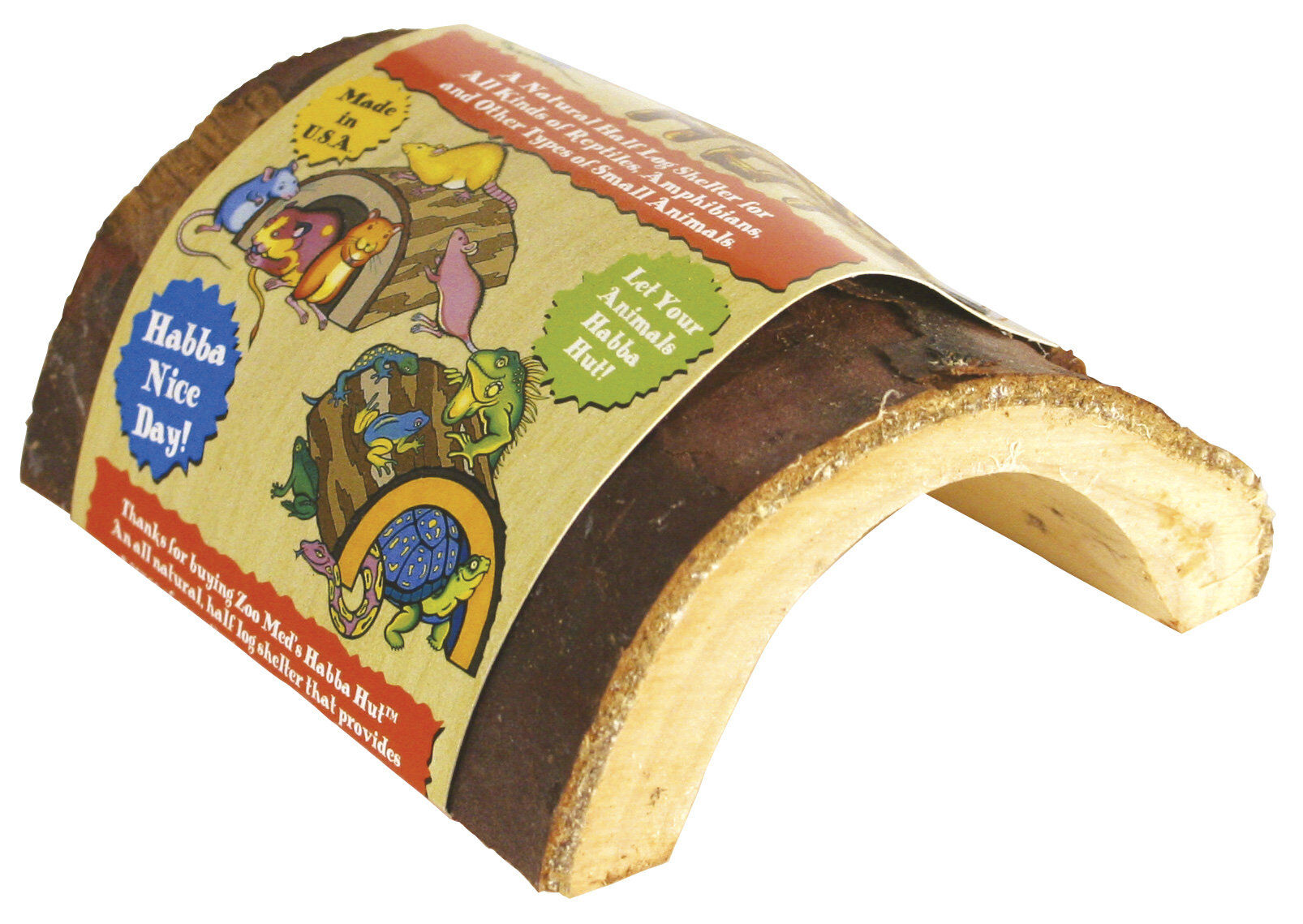 Zoomed - Abri en Bois Naturel pour Reptiles - M Image num&eacute;ro 1