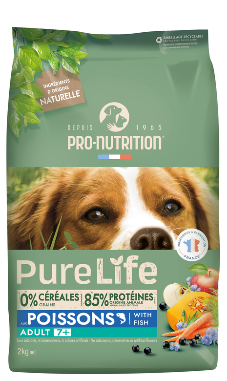 Pro-Nutrition - Croquettes Pure Life Chien 7+ Adult - 2kg image number null