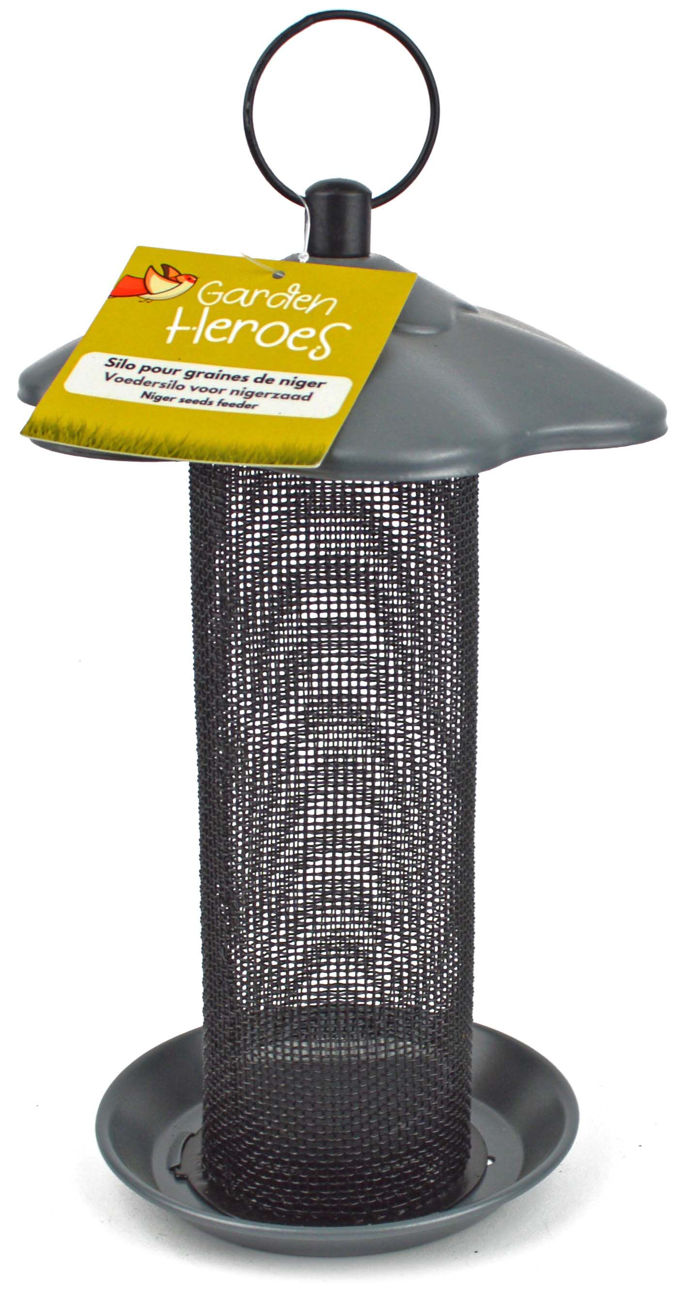 Garden Heroes - Distributeur pour Graines de Niger M&eacute;tal - 16x16x24cm Image num&eacute;ro 1