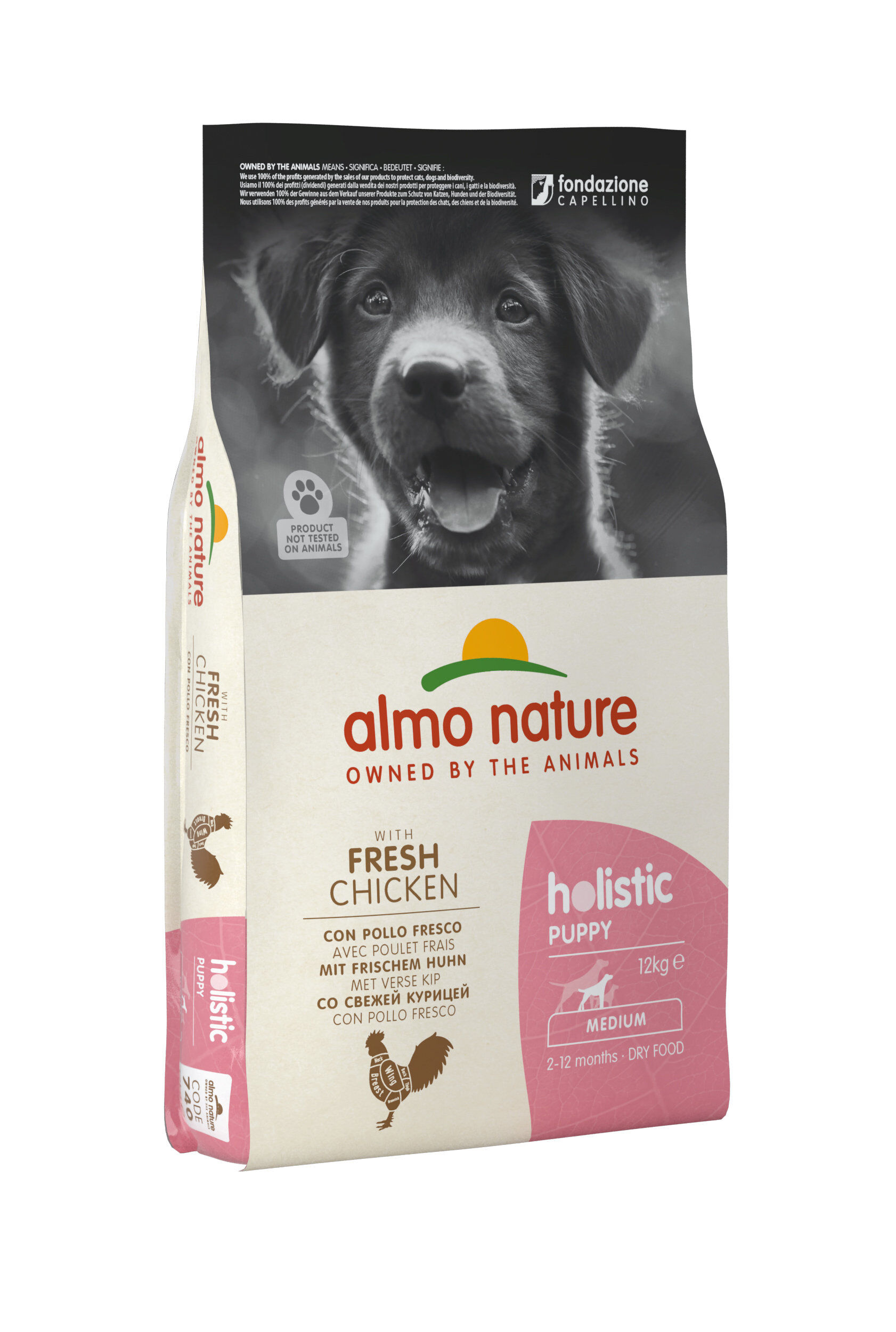 Almo Nature Holistic - Puppy Moyenne Race Poulet Frais Sac - 12 Kg Image num&eacute;ro 1