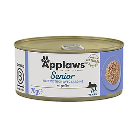 Applaws - Pâtée en Boîte au Thon et Sardine pour Chat Senior - 70g