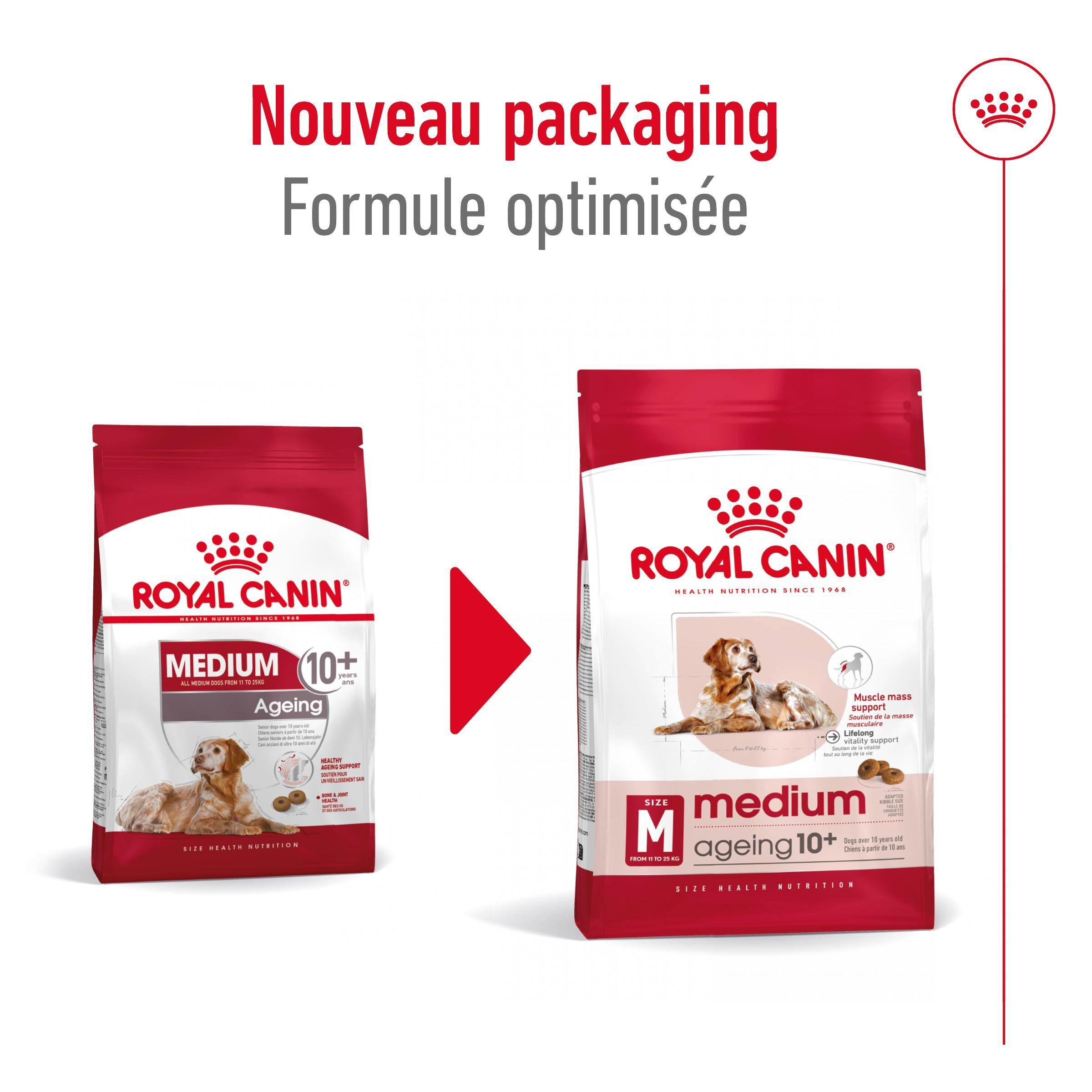 Royal Canin - Croquettes Medium Ageing 10+ pour Chien Senior - 3Kg Image num&eacute;ro 4