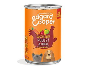Edgard & Cooper - Boîte au Poulet et Dinde pour Chien - 400g
