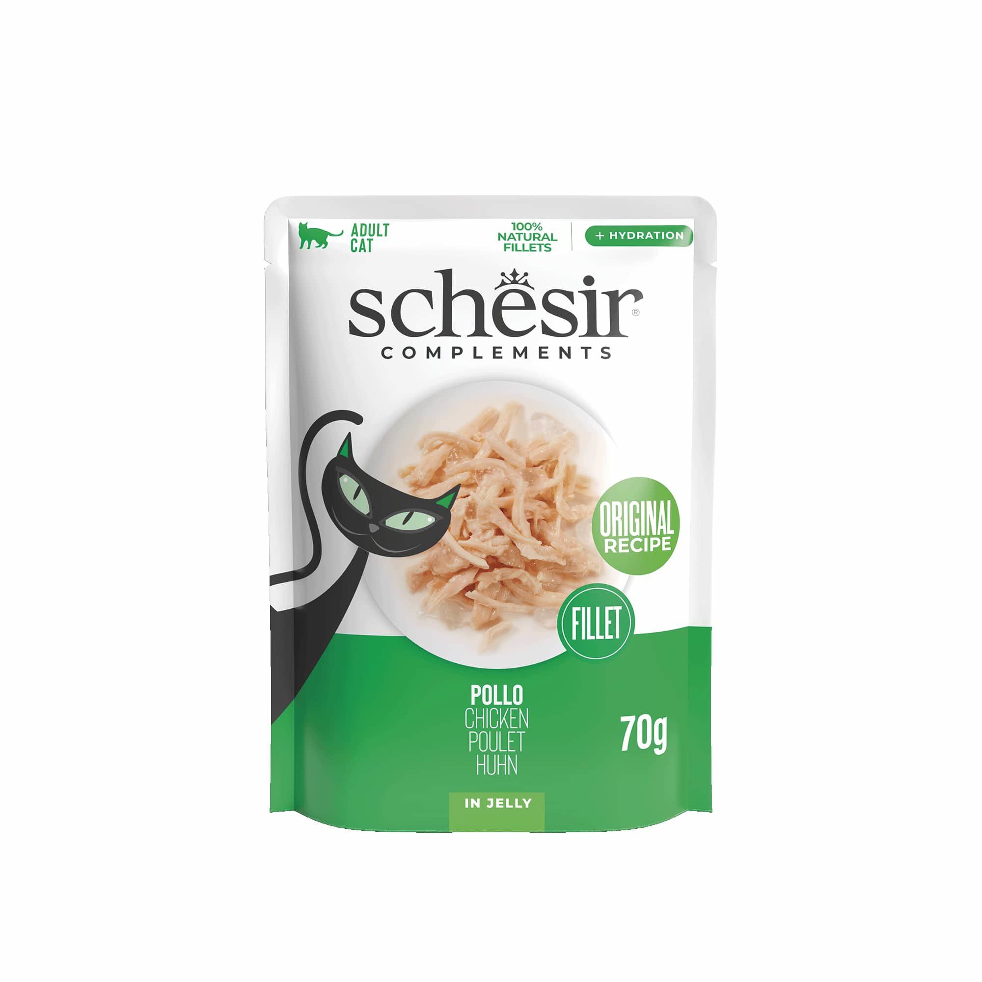 Schesir - Sachet P&acirc;t&eacute;e en Gel&eacute;e au Poulet pour Chats - 70g Image num&eacute;ro 1