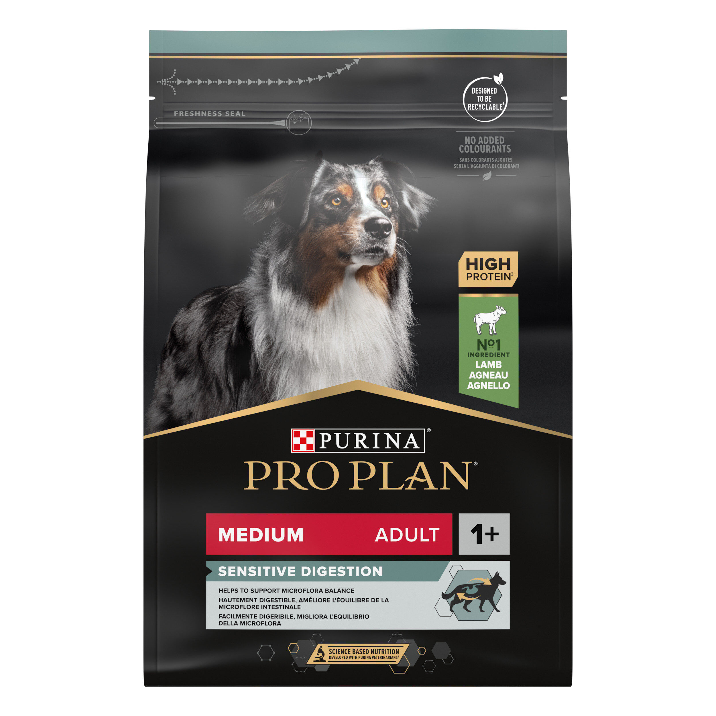 Pro Plan - Croquettes Medium Adult Sensitive Digestion &agrave; l'Agneau pour Chien - 3Kg Image num&eacute;ro 1