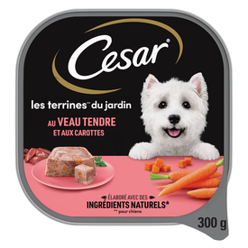 Cesar - Barquette Veau en Terrine pour Chiens - 300g