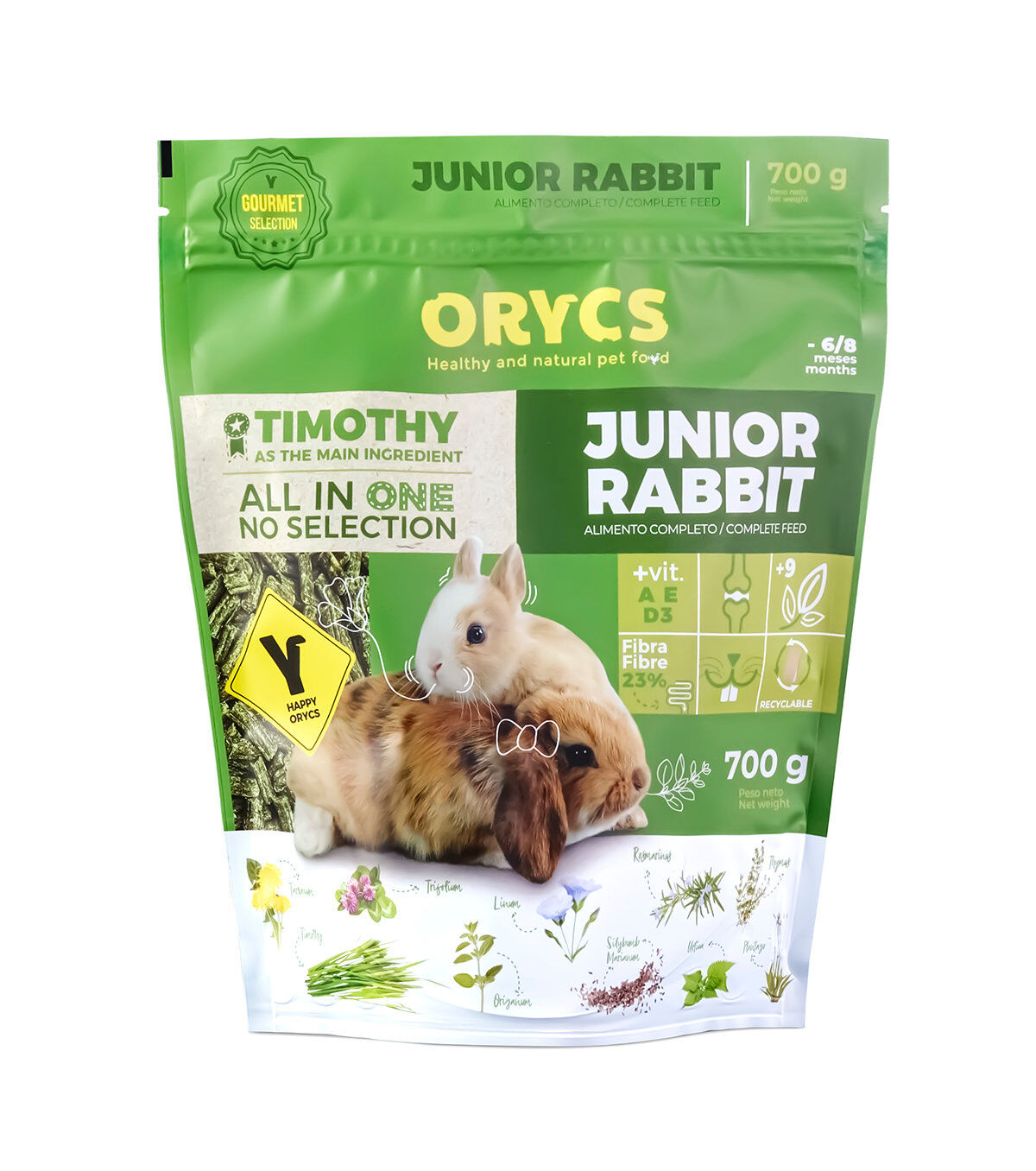 Orycs - Aliment Complet pour Lapin Junior - 700g Image num&eacute;ro 1