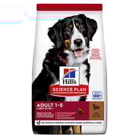 Hill's Science Plan - Adult Croquettes Pour Grand Chien A L'agneau Et Riz  - 12kg