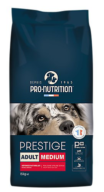Pro-nutrition - Croquettes Prestige Medium Adult pour Chiens - 15Kg