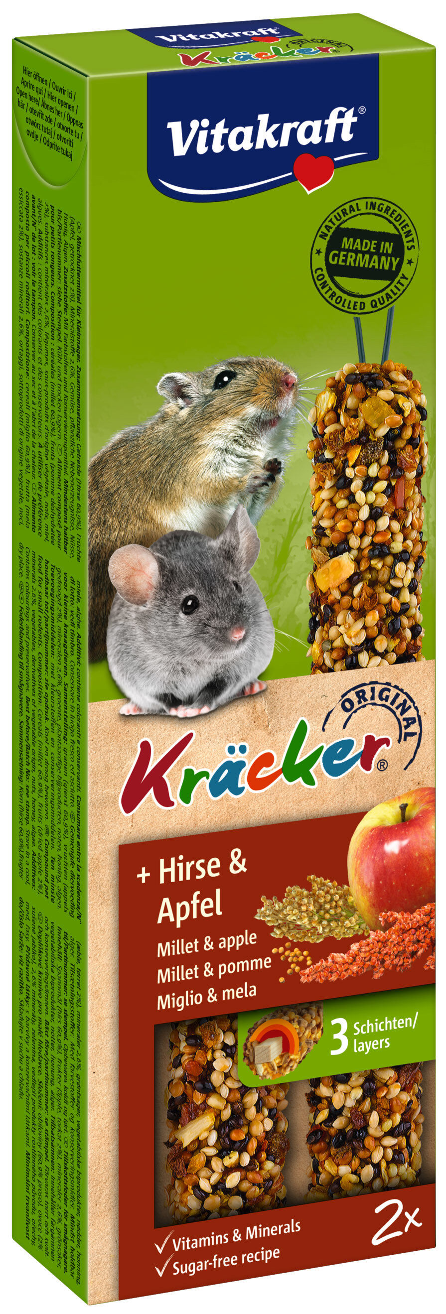 Vitakraft - Friandises Kr&auml;cker Millet et Pomme pour Souris - x2 Image num&eacute;ro 1