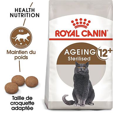 Royal Canin - Croquettes Senior Sterilised 12+ pour Chat Senior