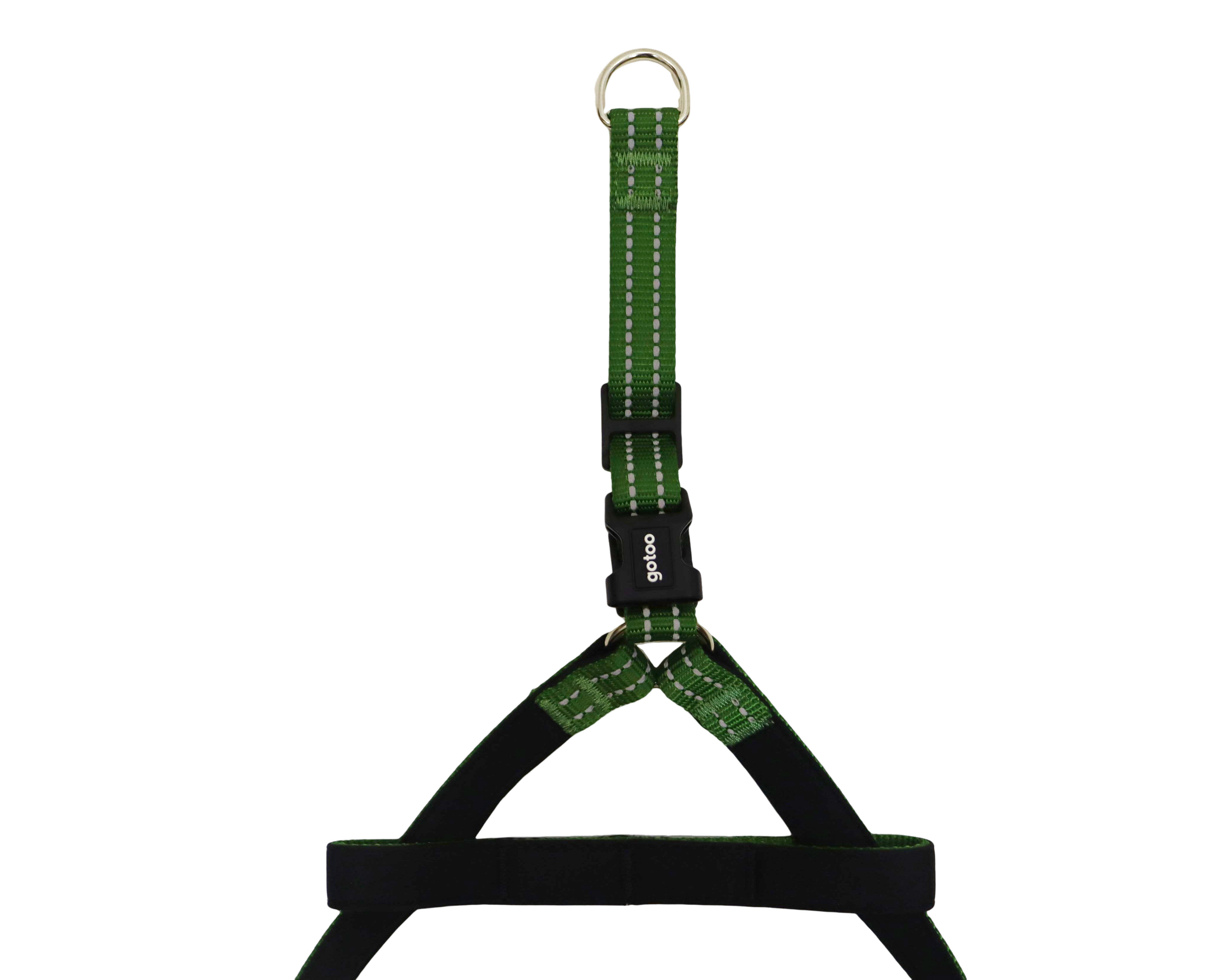 Gotoo - Harnais en Nylon Premium Vert pour Chien - XS Image num&eacute;ro 4