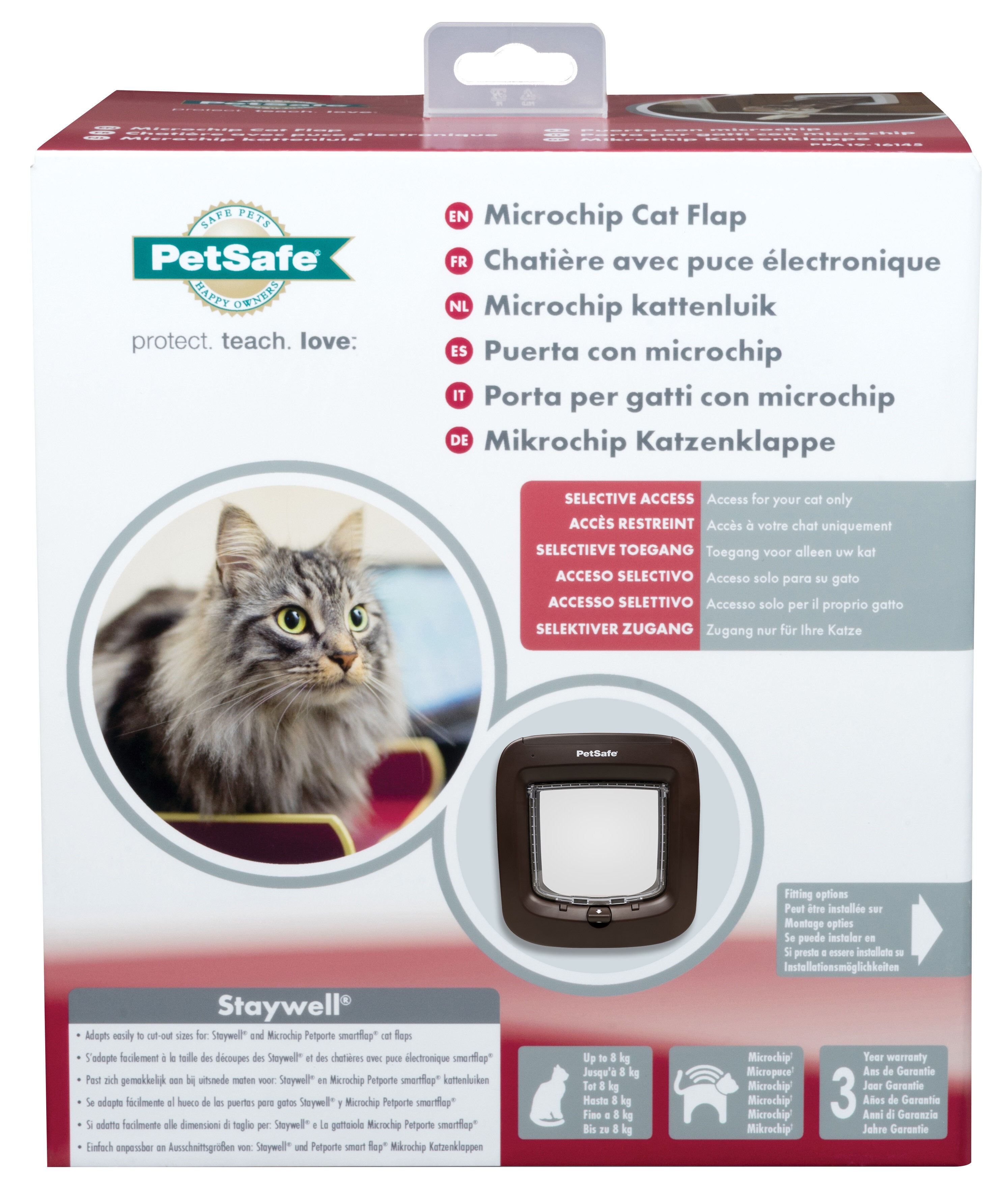 PetSafe - Chati&egrave;re &agrave; Puce Electronique pour Chiens et Chats - Brun Image num&eacute;ro 1