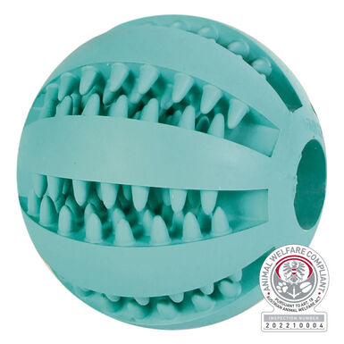 Trixie - Denta Fun balle menthe en caoutchouc naturel - 7 cm
