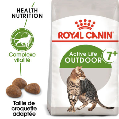 Royal Canin - Croquettes OUTDOOR7+ CHAT D'EXTERIEUR pour Chat Seniors