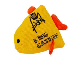 King Catnip - Jouet Poisson Dor&eacute; avec Herbe &agrave; Chat - 11,5cm