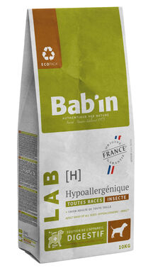 Bab'in - Croquettes Vétérinaires LAB Hypoallergénique pour Chien Medium & Maxi