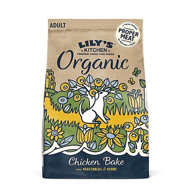 Lily's Kitchen - Croquettes Bio Naturelles et Complètes Poulet et Légumes pour Chien - 7Kg