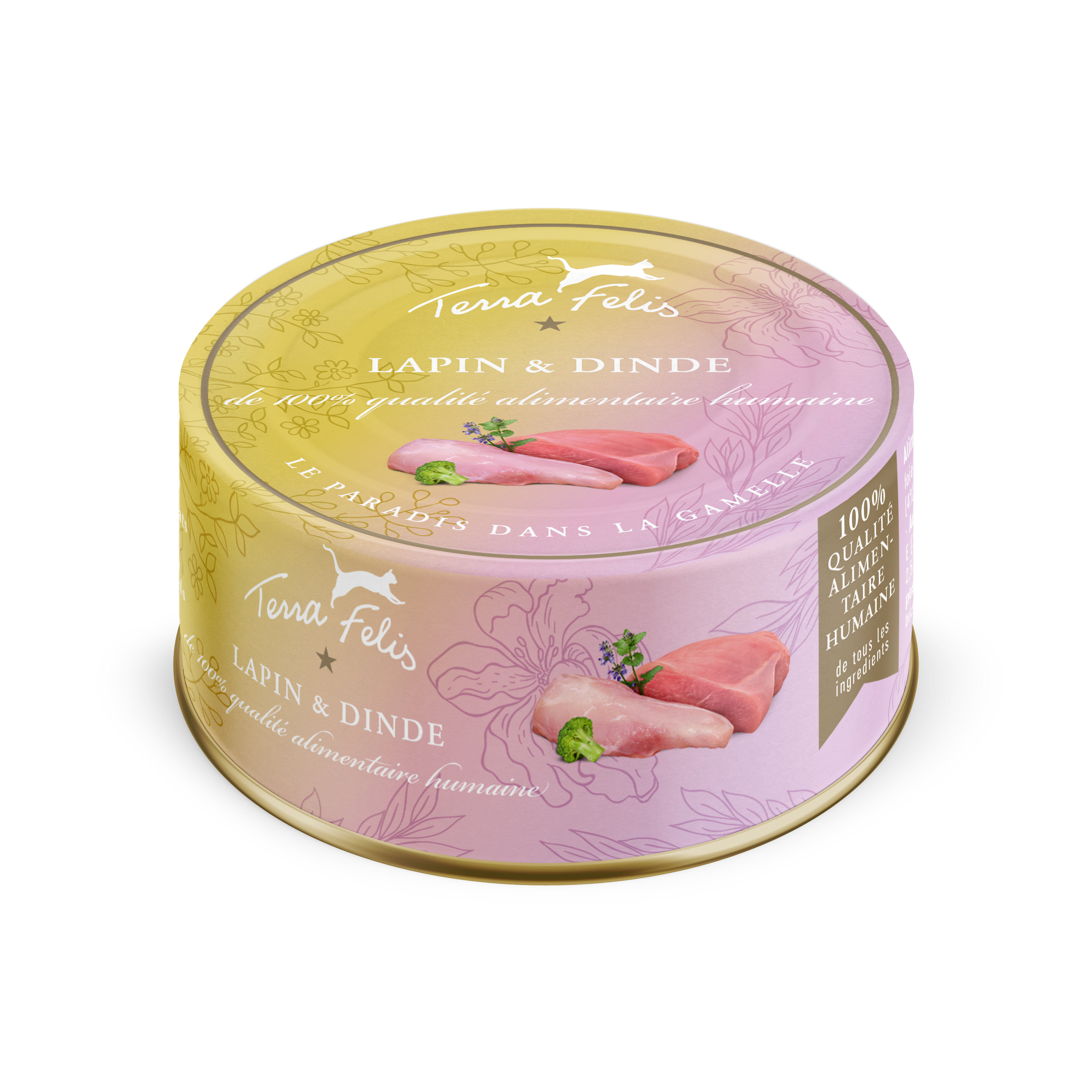 Terra Felis - Aliment Naturel au Lapin et Dinde pour Chats - 80g Image num&eacute;ro 1