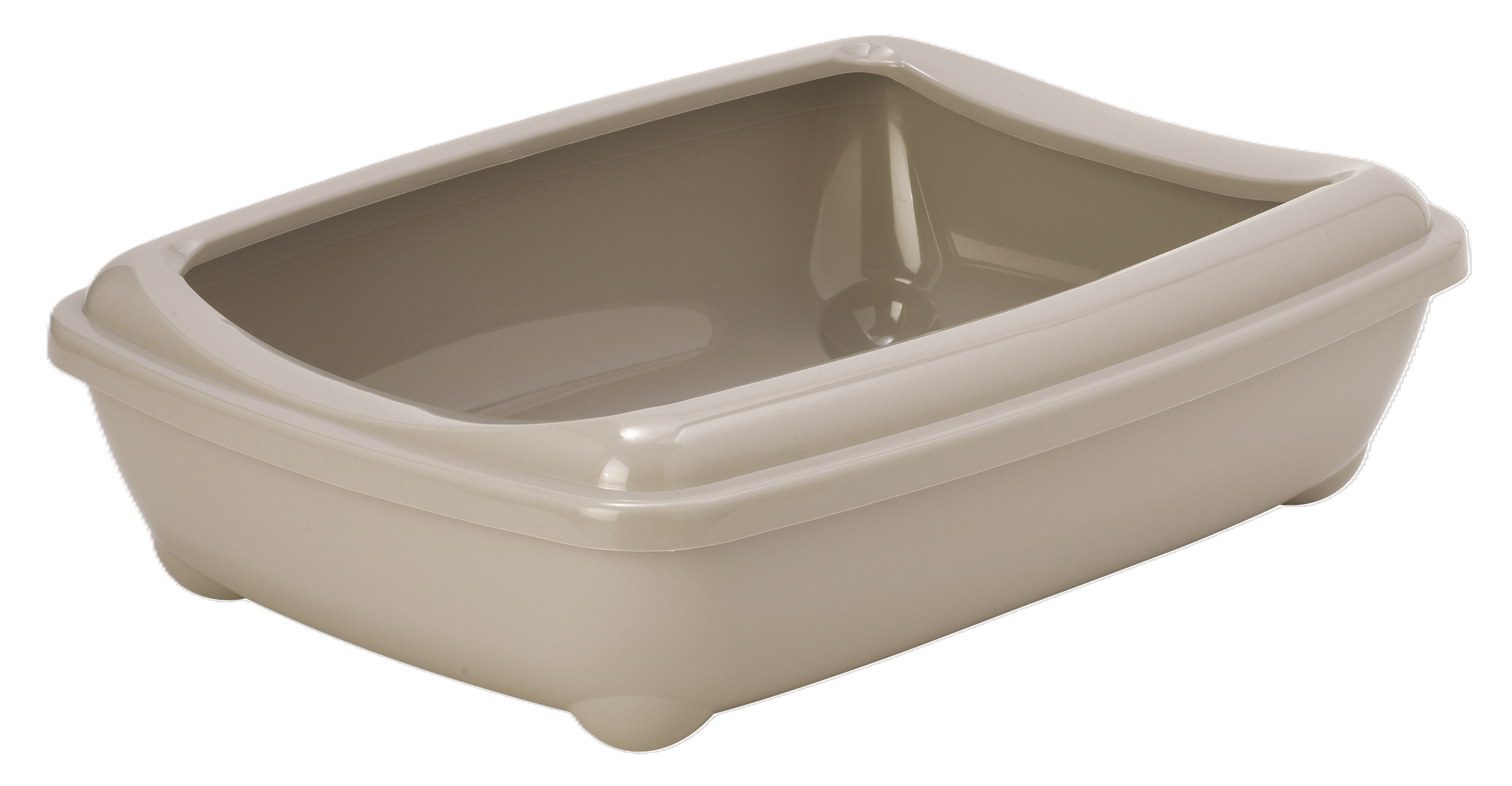 Nice Care &ndash; Grand Bac &agrave; Liti&egrave;re Ouvert Beige avec Bord Renforc&eacute; Amovible - 50cm Image num&eacute;ro 2