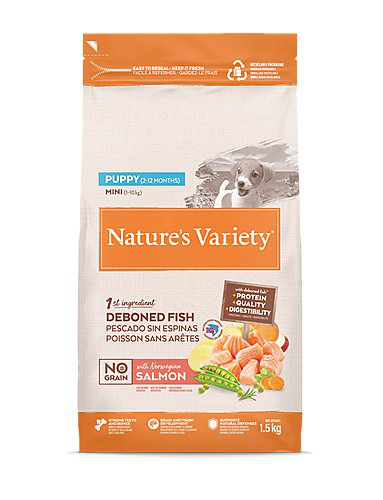 Nature's Variety - Croquettes No Grain Puppy Mini Au Saumon Pour Chiens - 1,5kg Image num&eacute;ro 2