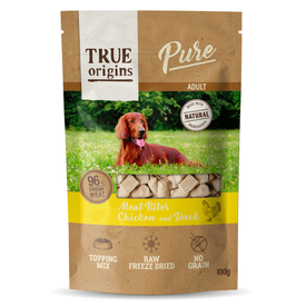 True Origins Pure - Friandises au Poulet et au Canard pour Chien Adulte - 100g