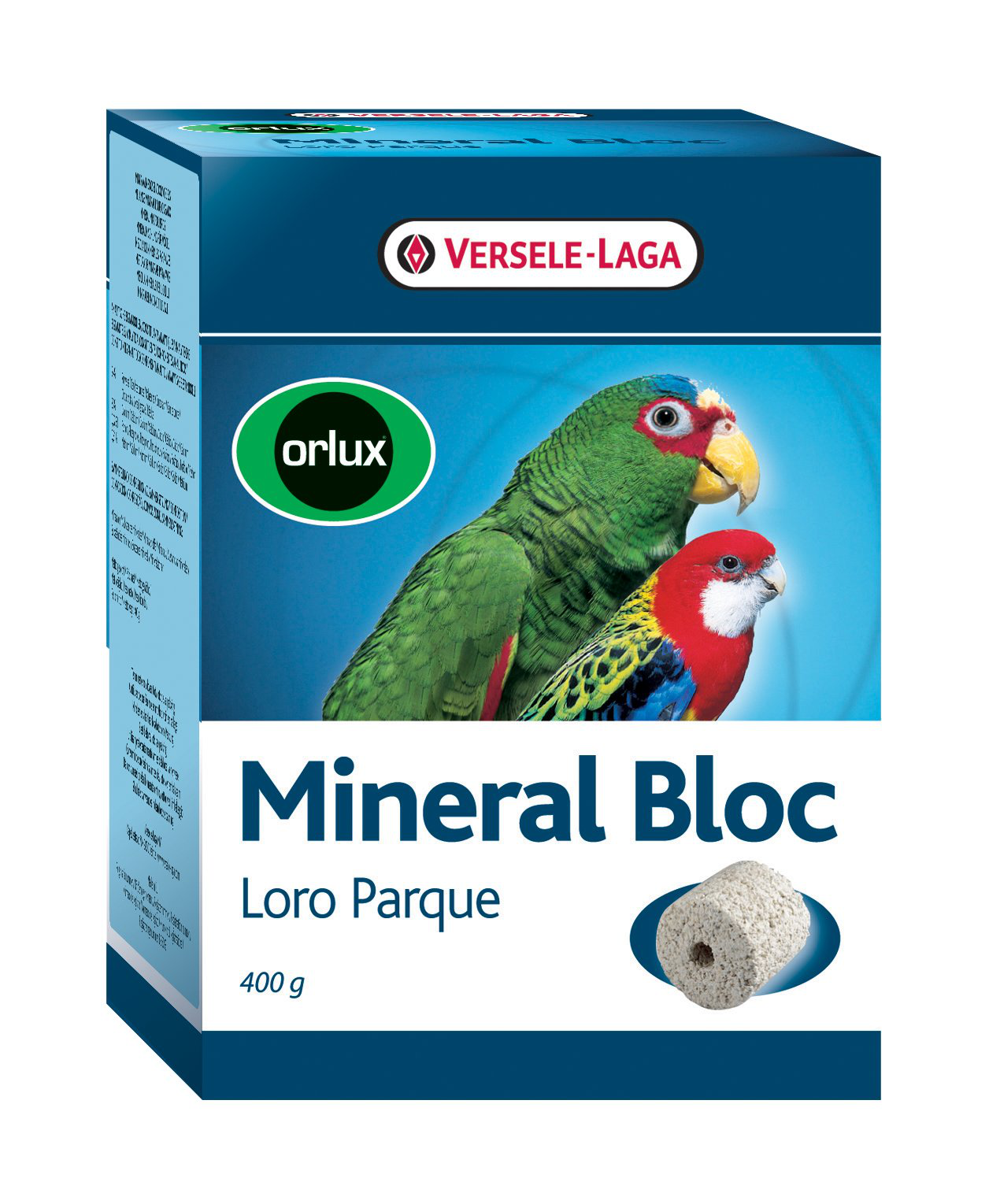 Versele Laga - Brique Mineral Bloc &agrave; Picorer pour Perroquet - 400g Image num&eacute;ro 1