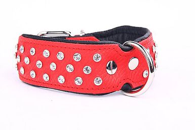 Yogipet - Collier Crystal Déco pour Chien - Rouge