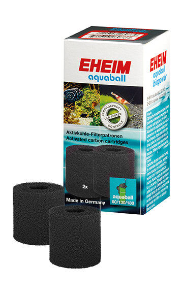 Eheim - Cartouche Charbon pour Filtre d'Aquarium Aquaball 60 130 et 180 - x2 Image num&eacute;ro 1