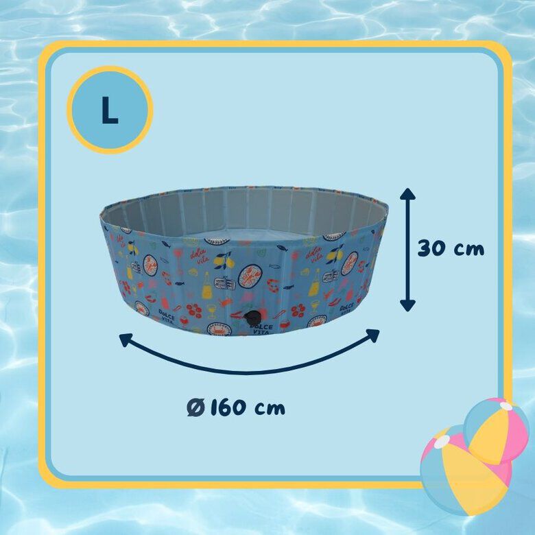 Summer Vibes - Piscine Motifs Dolce Vita pour Chiens - L Image num&eacute;ro 3