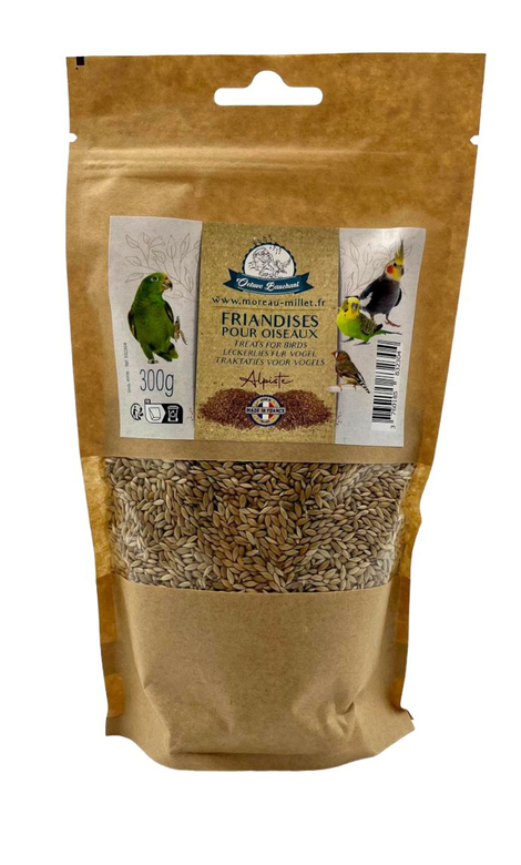 Gasco - Sachet Friandises Alpistes pour Oiseaux - 300g Image numéro 1 Gasco - Sachet Friandises Alpistes pour Oiseaux - 300g Image numéro 1