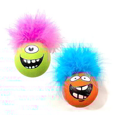 Croci - Jouet Balle Monster pour Chats - 4,5cm