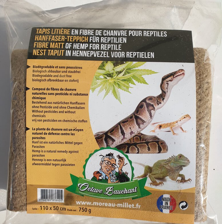 Octave Bauchant - Tapis de Chanvre Reptiles - 110x50cm Image numéro 1 Octave Bauchant - Tapis de Chanvre Reptiles - 110x50cm Image numéro 1