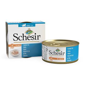 Schesir - Boîte Pâtée au Thon en Sauce Naturelle pour Chat - 70g