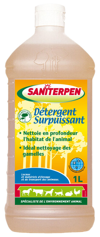 Saniterpen - Détergent Surpuissant pour l'Environnement Animal - 1L Image numéro 1 Saniterpen - Détergent Surpuissant pour l'Environnement Animal - 1L Image numéro 1