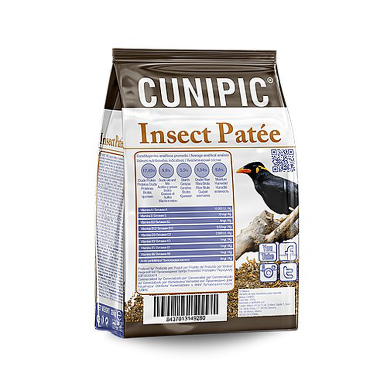 Cunipic - Insect Patée Pâte d'Elevage pour Insectivores - 250g Image numéro 2 Cunipic - Insect Patée Pâte d'Elevage pour Insectivores - 250g Image numéro 2